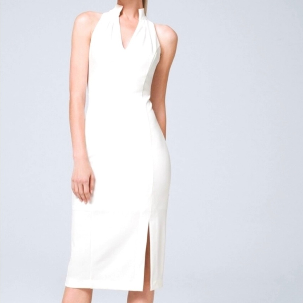 White House Black Market NEW white and black dress. Size 8.